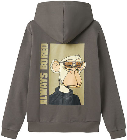 LMTD Hoodie - NlmSarif - Granite Grey