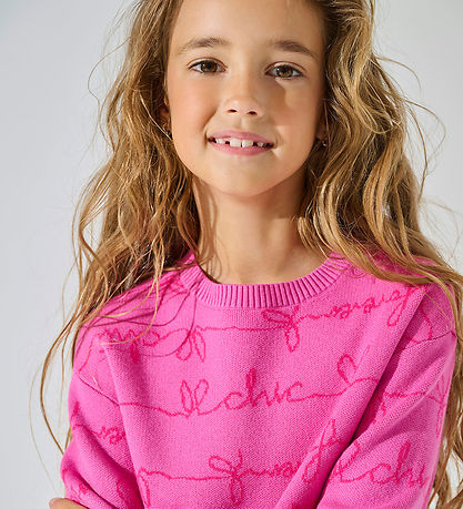 Kids Only Blouse - Knitted - KogEverly - Super Pink/Fuschia Purp