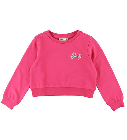 Kids Only Sweatshirt - KogCeleste - Fuchsia Purple/Silver Glitte Kids Only Sweatshirt - KogCeleste - Fuchsia Purple/Silver Glitte