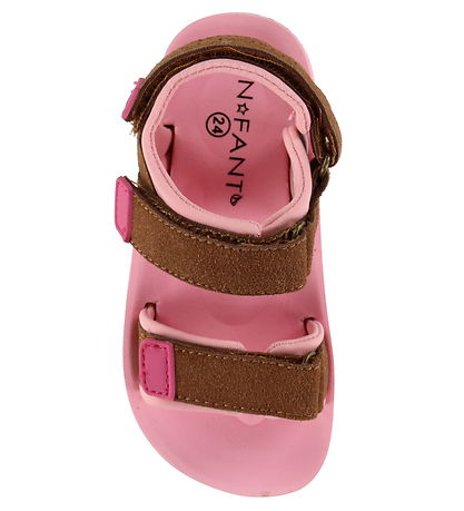 En Fant Sandals - Velcro - Bridal Rose