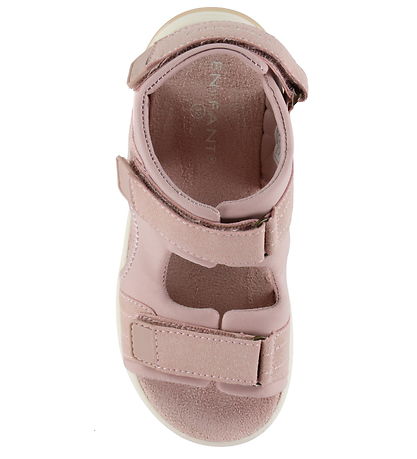 En Fant Sandalen - Klettband m. Light - Sepia Rose