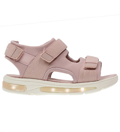 En Fant Sandalen - Klettband m. Light - Sepia Rose