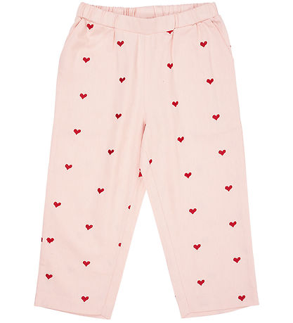 Copenhagen Colors Trousers - Twill Heart - Dusty Rose w. Berry H