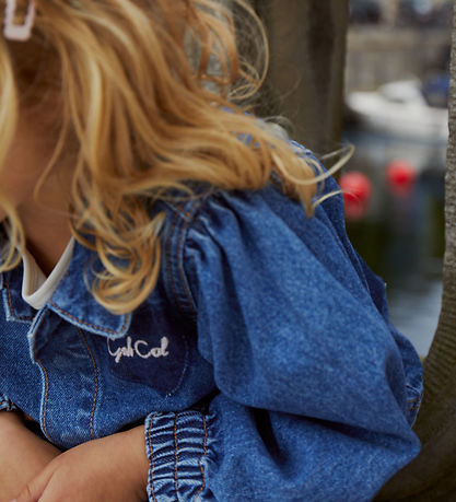 Copenhagen Colors Jeansjacke - Hearts - Indigo Blue Gewaschen