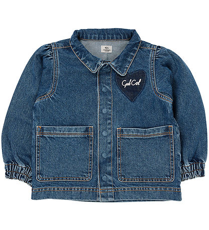 Copenhagen Colors Jeansjacke - Hearts - Indigo Blue Gewaschen