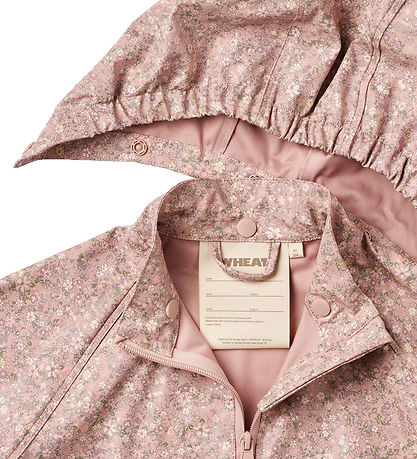 Wheat Rainwear w. Suspenders - PU - Charlie - Powder Flower Mead