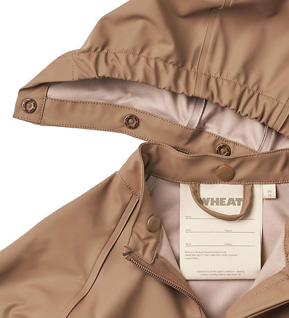 Wheat Rainwear w. Suspenders - PU - Charlie - Hazel