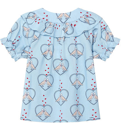 Fliink Shirt - Colombe - Dream Blue/Hearts