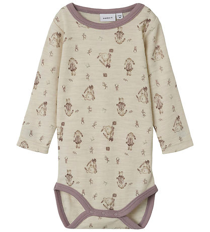 Name It Bodysuit l/s - Wool - NbfWillos - Peyote Melange Name It Bodysuit l/s - Wool - NbfWillos - Peyote Melange