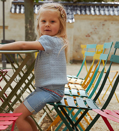Copenhagen Colors T-shirt - Stickad - Dusty Blue