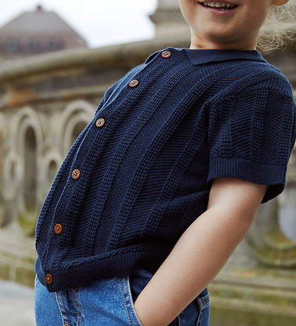 Chemise m/c Copenhagen Colors - Tricoté - Marine