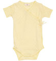 Copenhagen Colors Wrap Bodysuit k/æ - Pale Yellow