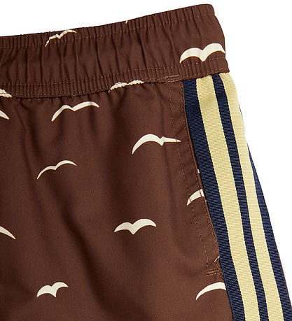 Mini Rodini Swim Shorts - UV 50+ - Seagull - Brown