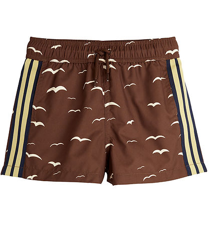 Mini Rodini Uimashortsit - UV 50+ - Lokki - Ruskea Mini Rodini Uimashortsit - UV 50+ - Lokki - Ruskea