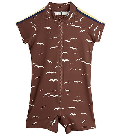 Mini Rodini Badedrakt - UV50+ - Måke - Brun