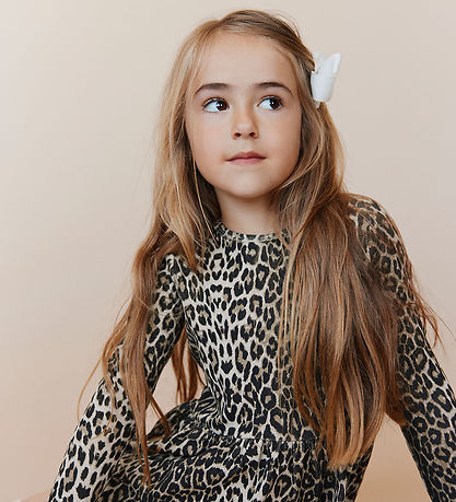 Sofie Schnoor Dress - Cotton/Viscose - Berrask - Light Brown Leo