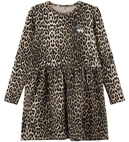 Sofie Schnoor Dress - Cotton/Viscose - Berrask - Light Brown Leo