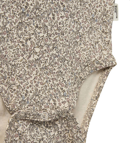 Sofie Schnoor Bodysuit l/s - Dictesb - Beige w. Flowers