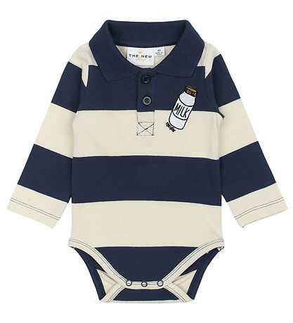 The New Siblings Bodysuit l/s - TnsbNoha - Mood Indigo Striped