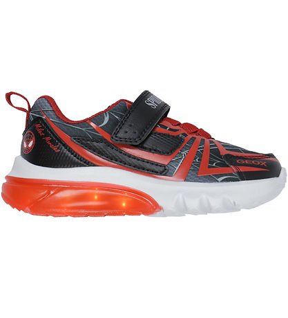 Geox Blinkschuhe - J Cyberdrone - Marvel Spider-Man - Black/Rot