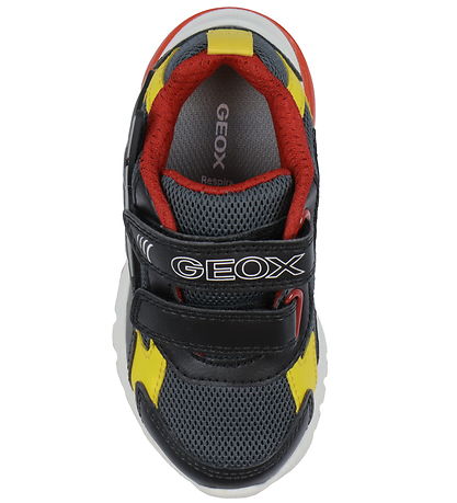 Geox Light-Up Shoes - J Ciberdron - Dk Grey/Yellow