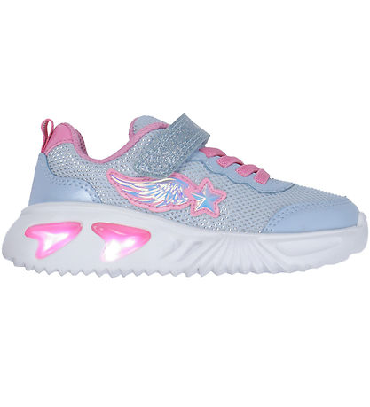 Geox Lichtgevende Schoenen - J Assistenten - Sky/Roze