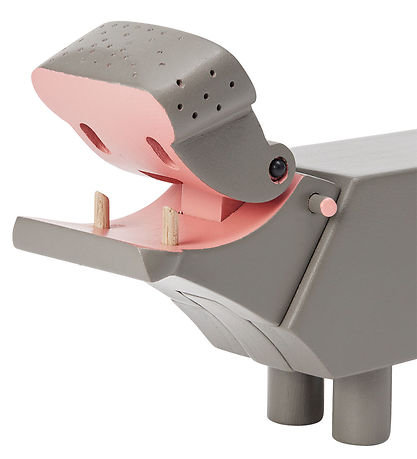 Kay Bojesen Holzfigur - Nilpferd - Liliput - 6 cm - Grau Kay Bojesen Holzfigur - Nilpferd - Liliput - 6 cm - Grau