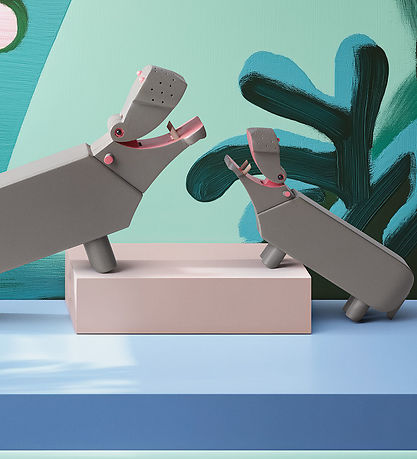 Kay Bojesen Holzfigur - Nilpferd - Liliput - 6 cm - Grau Kay Bojesen Holzfigur - Nilpferd - Liliput - 6 cm - Grau