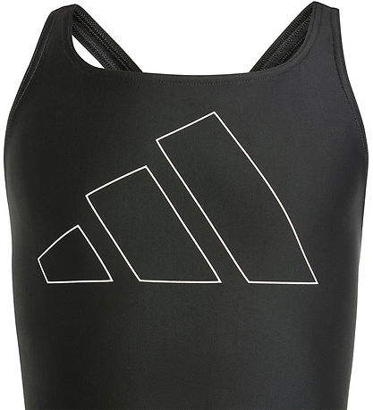 Maillot de Bain adidas Performance - BIG Barres - Noir av. Blanc