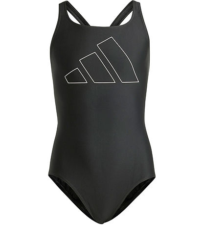Maillot de Bain adidas Performance - BIG Barres - Noir av. Blanc