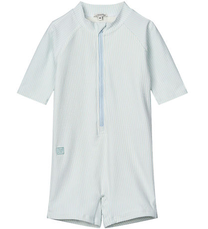 Liewood Coverall Swimsuit - Max Seersucker - Y/D Stripe Pure Sky