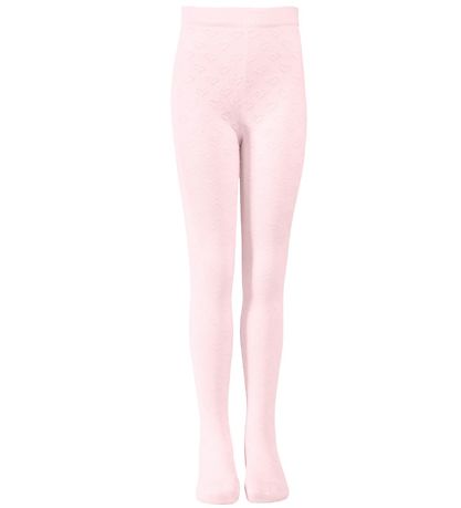 Melton Tights - Rose w. Hearts Melton Tights - Rose w. Hearts
