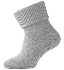 Melton Babysocken - Hellgrau Melton Babysocken - Hellgrau