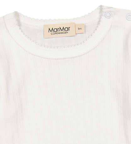 MarMar Bodysuit l/s - Modal - Benedicte - Gentle White