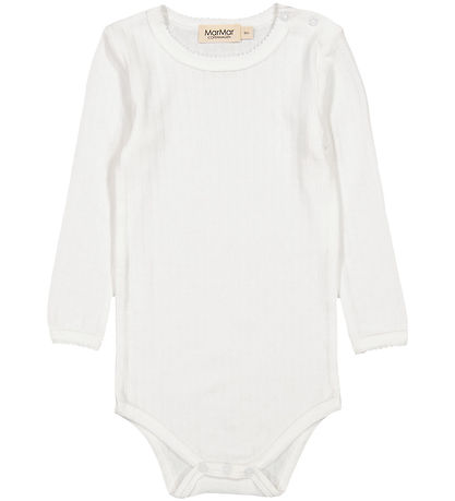 MarMar Bodysuit l/s - Modal - Benedicte - Gentle White