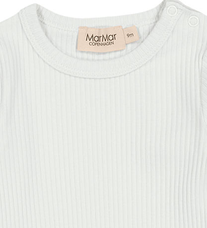 MarMar Bodysuit l/s - Rib - Modal - Plain - Mint Chalk