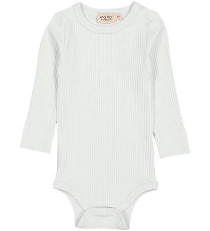 MarMar Bodysuit l/s - Rib - Modal - Plain - Mint Chalk