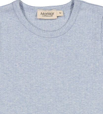 MarMar T-shirt - Rib - Modal - Plain - Fresh Air Melange