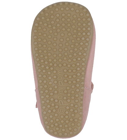 Pom Pom Pantoffels - Beginners Ballerina Heart - Dusty Rose