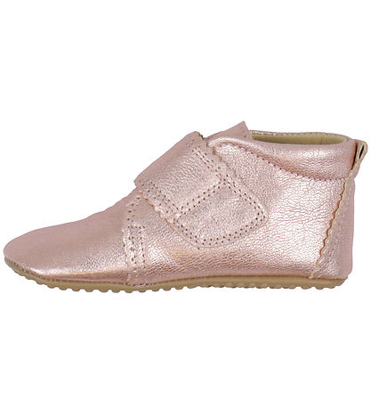 Pom Pom Soft Sole Leather Shoes - Beginners Velcro Scallops - Me