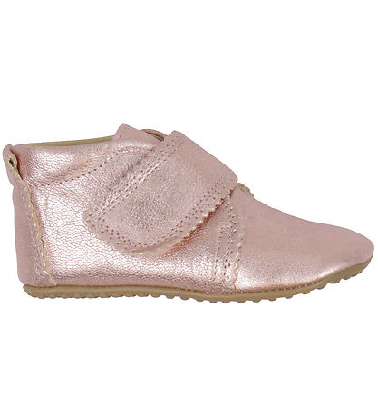 Pom Pom Soft Sole Leather Shoes - Beginners Velcro Scallops - Me