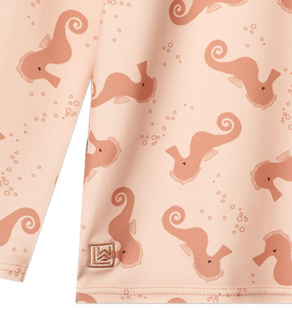 Liewood Swim Top - Noah - UV40+ - Seahorse/Apple Blossom