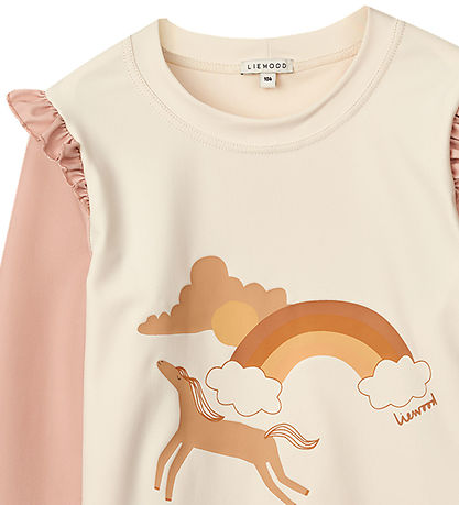 Liewood Swim Top - Tenley - UV40+ - Pale Tuscany/Ecru