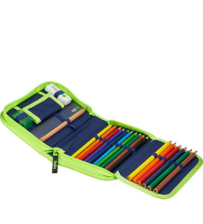 Ergobag Pencil Case w. Contents - CyBear Race Ergobag Pencil Case w. Contents - CyBear Race