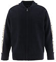 Emporio Armani Cardigan - Knitted - Navy/White Emporio Armani Cardigan - Knitted - Navy/White