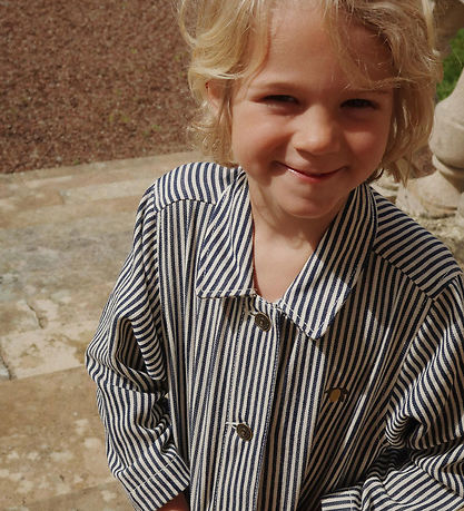 Konges Sløjd Denim Shirt - Fender - Naval Stripe