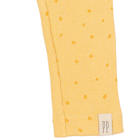 Petit Piao Leggings - Rib - Modal - Yellow Sön