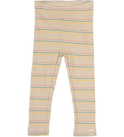 Petit Piao Leggings - Rib - Modal - Bright Rose Multi Stripe Petit Piao Leggings - Rib - Modal - Bright Rose Multi Stripe