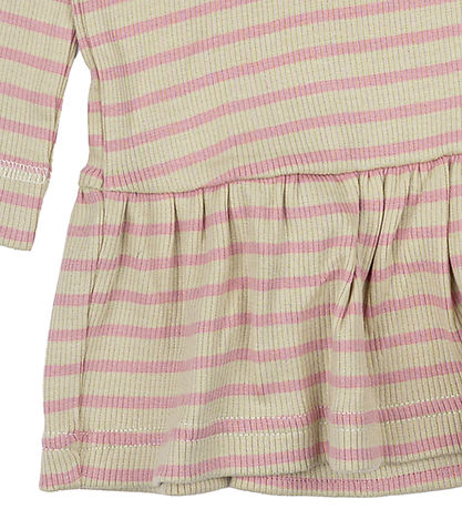Robe Petit Piao - Rib - Modal - Lumineux Rose/Dark Off White