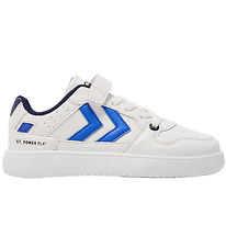 Hummel Sko - St. Power Play Jr. - Bright White/Black Iris Hummel Sko - St. Power Play Jr. - Bright White/Black Iris